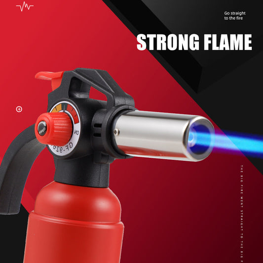 Creative Torch Blue Flame Lighter 1300℃ Adjustable Flame Size One Key Locking Flame Baking Tools