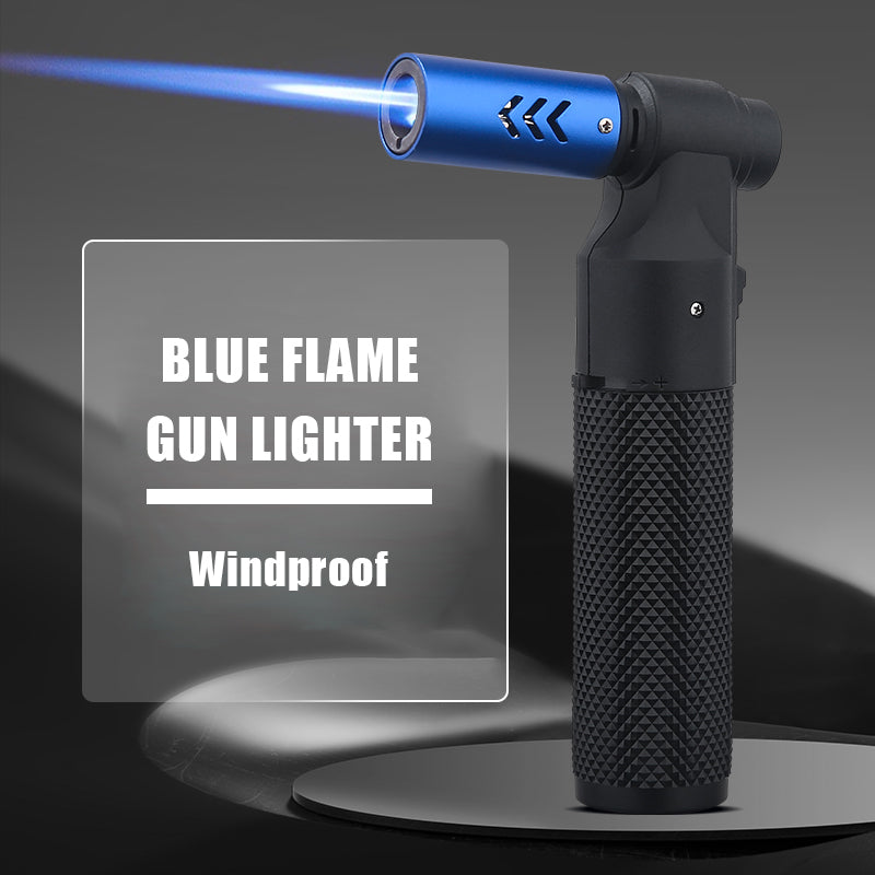 Honest Strong Windproof Blue Flame Cigar Adjustment Spray Gun 1300 ° Outdoor Camping Stylish Torch Lighter Gadgets