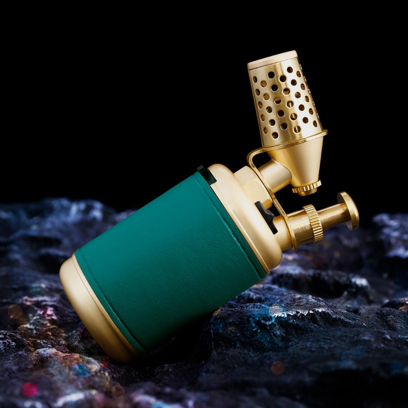 JOBON Multi-function Strong Gun Lighter Windproof Blue Flame One-touch Lock Fire Retro Appearance Design Cigar Lighter