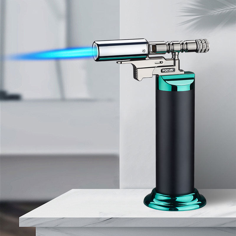 Multifunctional Spray Gun Inflatable Lighter Strong Blue Flame Adjustable Flame Size 360° Inverted Use Outdoor Home Use Gadgets