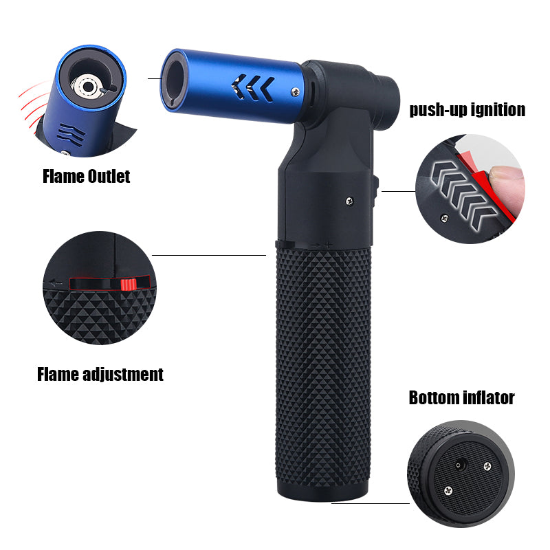 Honest Strong Windproof Blue Flame Cigar Adjustment Spray Gun 1300 ° Outdoor Camping Stylish Torch Lighter Gadgets