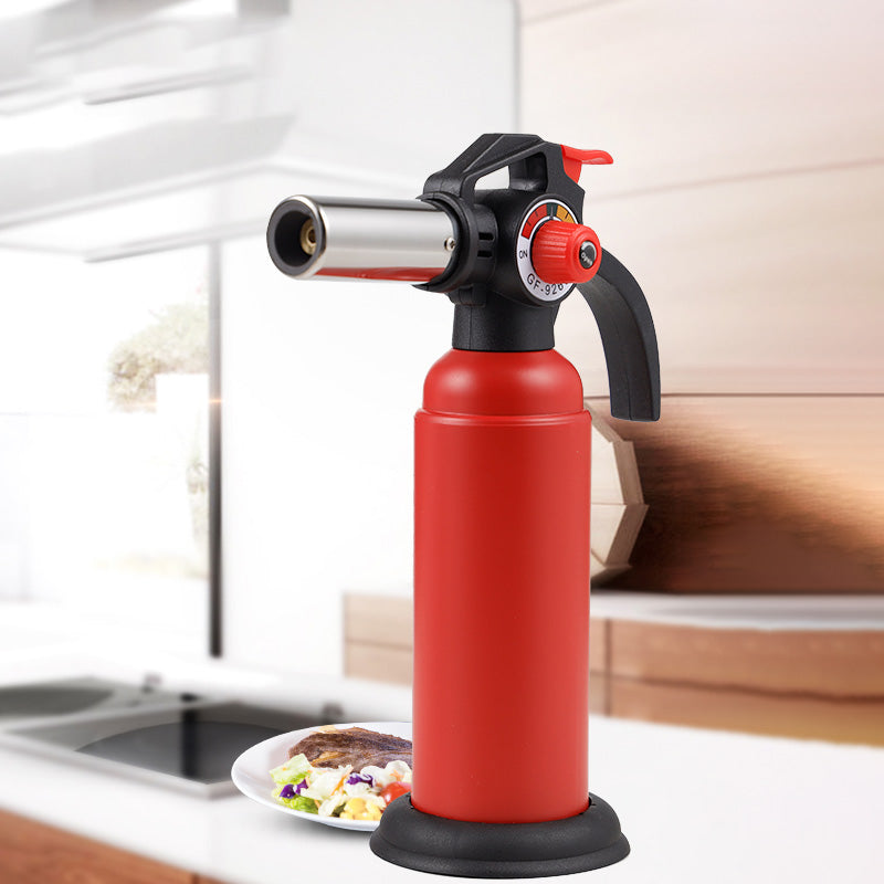 Creative Torch Blue Flame Lighter 1300℃ Adjustable Flame Size One Key Locking Flame Baking Tools