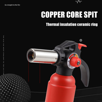 Creative Torch Blue Flame Lighter 1300℃ Adjustable Flame Size One Key Locking Flame Baking Tools