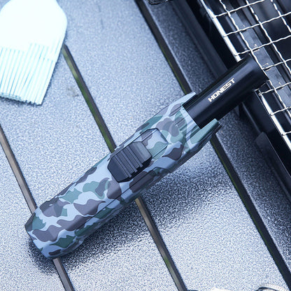 Honest Kitchen Outdoor BBQ Metal Windproof Cigar Big Jet Flames Lighter Turbo Torch Fire Gas Lighters Men's Gift