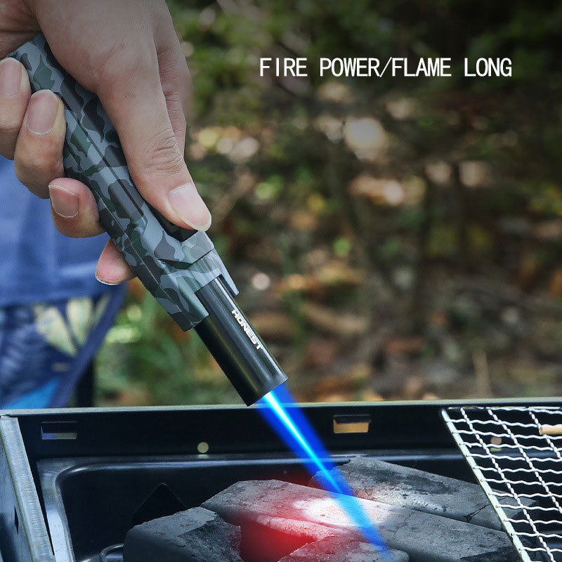 Honest Kitchen Outdoor BBQ Metal Windproof Cigar Big Jet Flames Lighter Turbo Torch Fire Gas Lighters Men's Gift