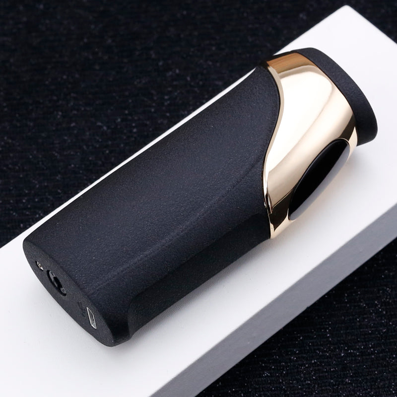 JOBON New Blue Flame Three Lighter Windproof Touch Sensor Ignition LED Power Display Gas Lighter