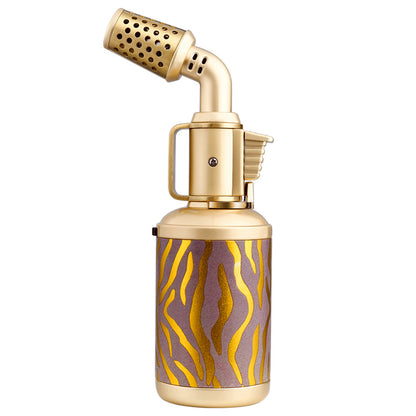 JOBON Cigar Blue Flame Lighter Locking Flame Rotor Design Creative Modelling UV Transfer Printing Pattern Craft Gifts