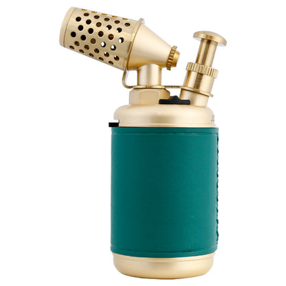 JOBON Multi-function Strong Gun Lighter Windproof Blue Flame One-touch Lock Fire Retro Appearance Design Cigar Lighter