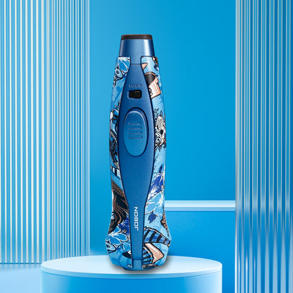 JOBON Windproof Blue Flame Inflatable Lighters Safety Lock Fire Design Adjustable Flame Size 360° Invertible Ignition