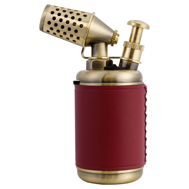 JOBON Multi-function Strong Gun Lighter Windproof Blue Flame One-touch Lock Fire Retro Appearance Design Cigar Lighter