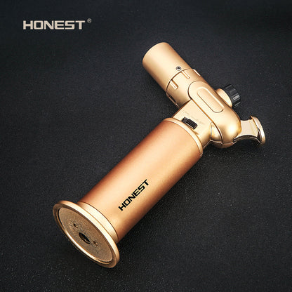 HONEST 1300℃ Gun Single Double Fire Switchable Fixed Lock Adjustable Flame Size Lighter Gadget