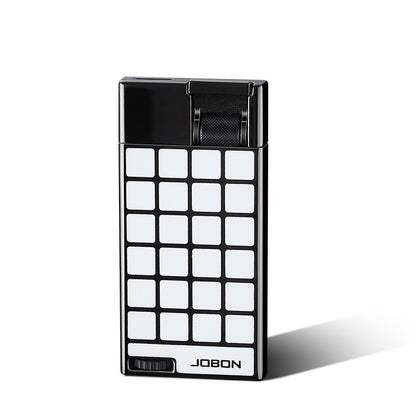 JOBON 9MM Body Flat Flame Blue Flame Lighter Visible Gas Window Gear Type Flame Adjustment  Ignition Tool