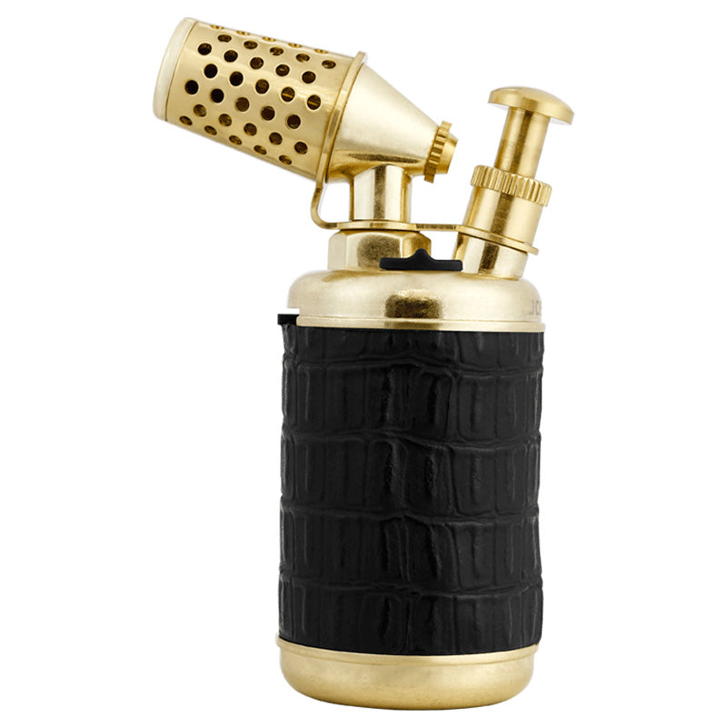 JOBON Multi-function Strong Gun Lighter Windproof Blue Flame One-touch Lock Fire Retro Appearance Design Cigar Lighter