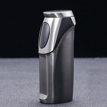 JOBON New Blue Flame Three Lighter Windproof Touch Sensor Ignition LED Power Display Gas Lighter