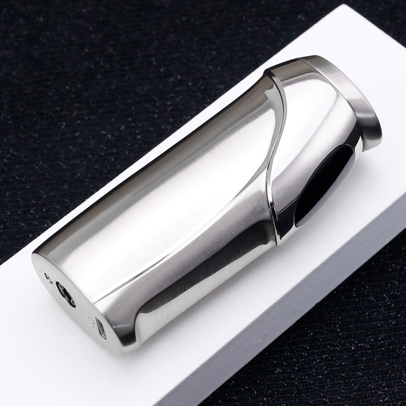 JOBON New Blue Flame Three Lighter Windproof Touch Sensor Ignition LED Power Display Gas Lighter
