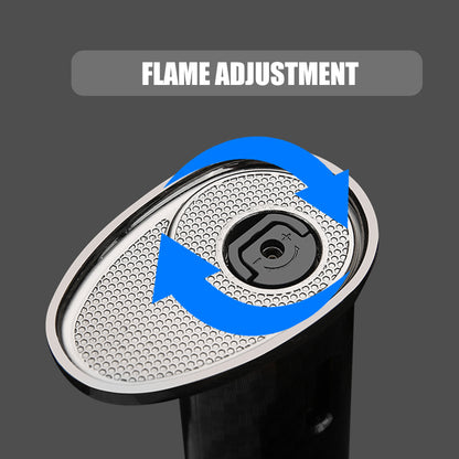 HONEST Four Blue Flame Lighter Creative Bend Tube Shape Safety Lock Design Visual Gas Window Multifunctional Ignition Tool