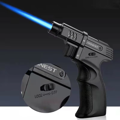 Windproof Outdoor Camping BBQ Fixed Fire  Big Jet Flame Cigar Lighter Torch Kitchen Gadgets For Men