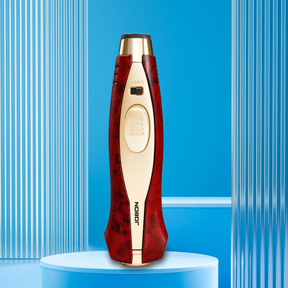 JOBON Windproof Blue Flame Inflatable Lighters Safety Lock Fire Design Adjustable Flame Size 360° Invertible Ignition