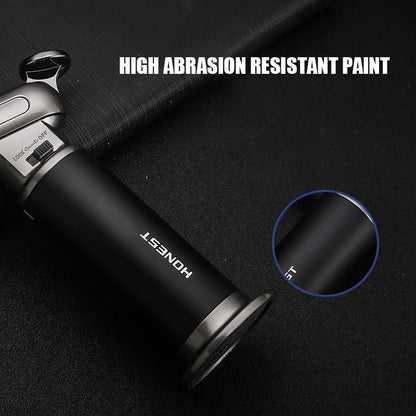 HONEST 1300℃ Gun Single Double Fire Switchable Fixed Lock Adjustable Flame Size Lighter Gadget