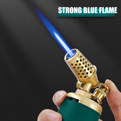 JOBON Multi-function Strong Gun Lighter Windproof Blue Flame One-touch Lock Fire Retro Appearance Design Cigar Lighter