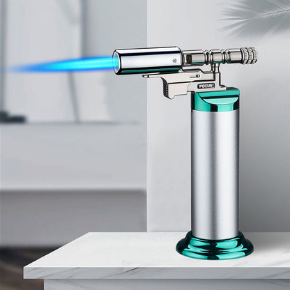 Multifunctional Spray Gun Inflatable Lighter Strong Blue Flame Adjustable Flame Size 360° Inverted Use Outdoor Home Use Gadgets
