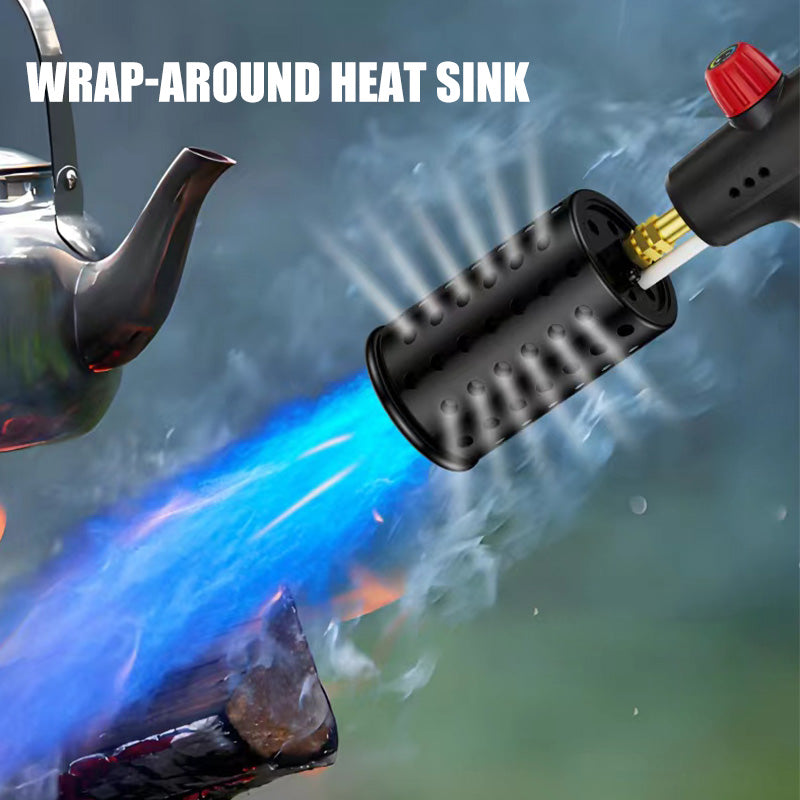 Multi-Function Flame Thrower Large Diameter Stainless Steel Flame Thrower Hose Safety Lock Design Propane Gas Tank Outdoor BBQ