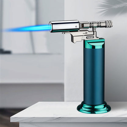 Multifunctional Spray Gun Inflatable Lighter Strong Blue Flame Adjustable Flame Size 360° Inverted Use Outdoor Home Use Gadgets