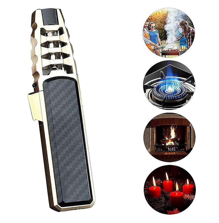 JOBON Kitchen BBQ  Cigar Big Jet Flame Turbo Torch Fire Lock Adjust Refill Lighter Without Butane Gas