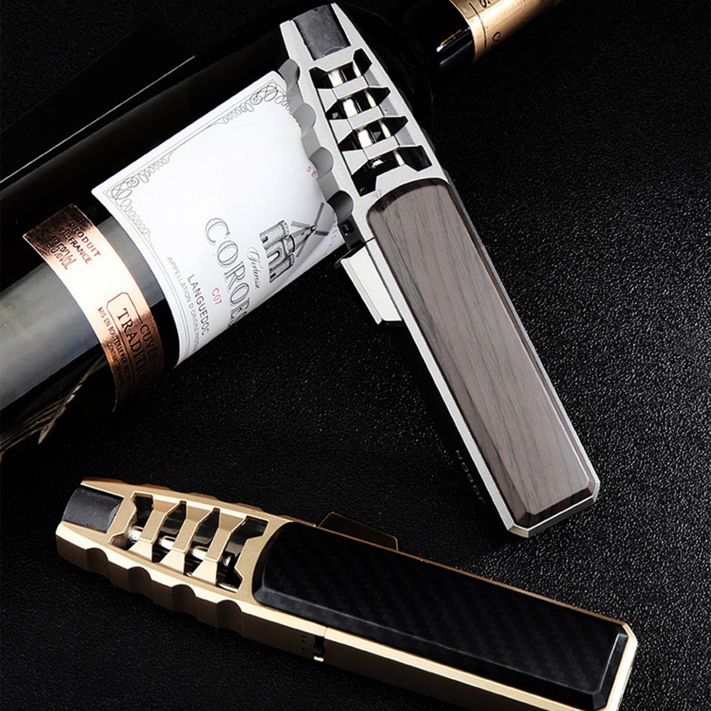 JOBON Kitchen BBQ  Cigar Big Jet Flame Turbo Torch Fire Lock Adjust Refill Lighter Without Butane Gas