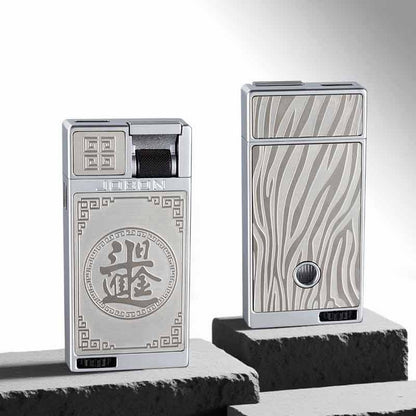 Voice-activated Gas-electricity Lighters Three Types Flame  Electricity /Ignition Count Display Variety Of Ignition Methods