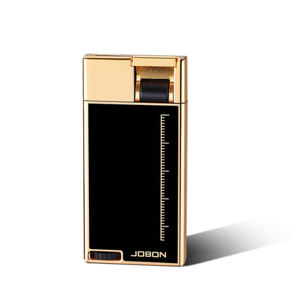 JOBON 9MM Body Flat Flame Blue Flame Lighter Visible Gas Window Gear Type Flame Adjustment  Ignition Tool
