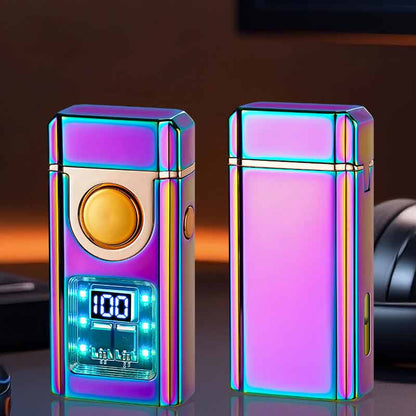 Voice-activated Gas-electricity Lighters Three Types Flame  Electricity /Ignition Count Display Variety Of Ignition Methods