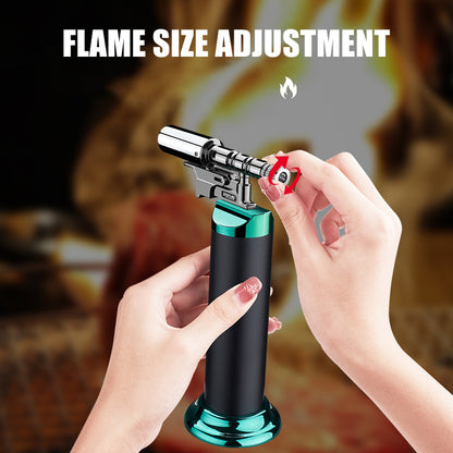 Multifunctional Spray Gun Inflatable Lighter Strong Blue Flame Adjustable Flame Size 360° Inverted Use Outdoor Home Use Gadgets