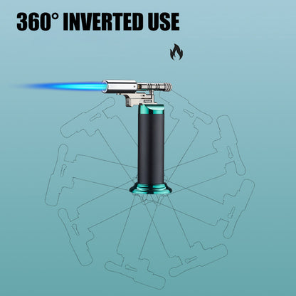 Multifunctional Spray Gun Inflatable Lighter Strong Blue Flame Adjustable Flame Size 360° Inverted Use Outdoor Home Use Gadgets
