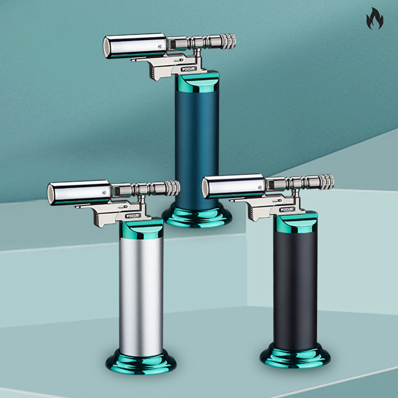 Multifunctional Spray Gun Inflatable Lighter Strong Blue Flame Adjustable Flame Size 360° Inverted Use Outdoor Home Use Gadgets